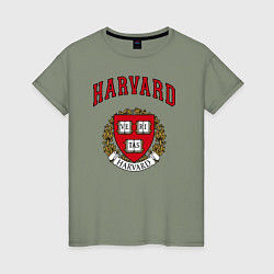 Женская футболка Harvard university