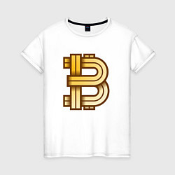 Женская футболка Bitcoin is a new era