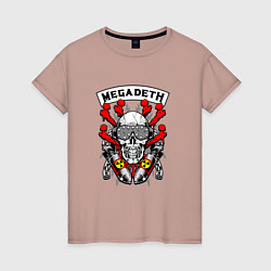 Женская футболка Megadeth Rocker