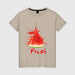 Женская футболка Fresh арбуз