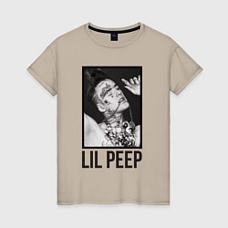 Женская футболка Lil Peep: Black Style