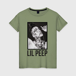 Женская футболка Lil Peep: Black Style