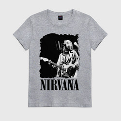 Женская футболка Black Nirvana