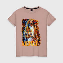 Женская футболка Cobain Art