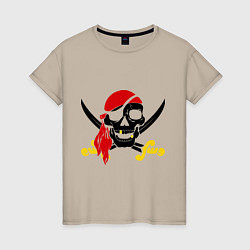Женская футболка Пиратская футболка
