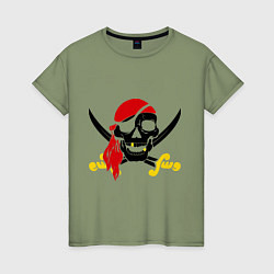 Женская футболка Пиратская футболка