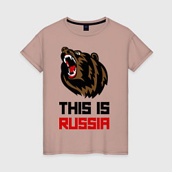 Женская футболка This is Russia