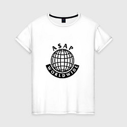 Женская футболка ASAP Worldwide