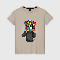 Женская футболка Головоломка Рубика