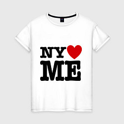 Женская футболка Ny love me