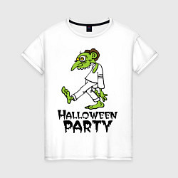 Женская футболка Halloween party-зомби
