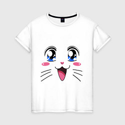 Женская футболка Японская кошечка