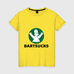 Женская футболка Bartsucks