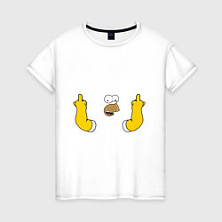 Женская футболка Homer Fuck