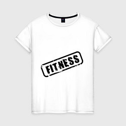 Женская футболка Fitness Stamp