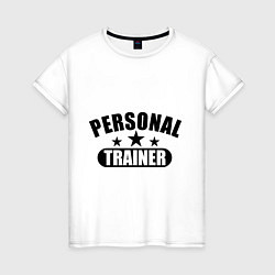 Женская футболка Personal trainer