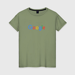 Женская футболка Google