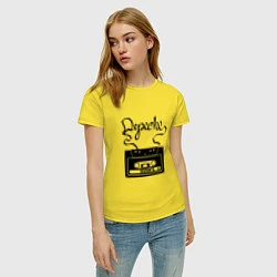 Футболка хлопковая женская Depeche Mode: Tape, цвет: желтый — фото 2
