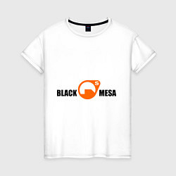 Футболка хлопковая женская Black Mesa: Logo, цвет: белый