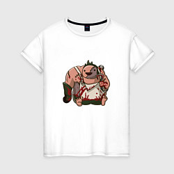 Женская футболка Pudge Kid