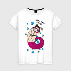 Женская футболка Gang nam fish