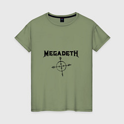 Женская футболка Megadeth Compass