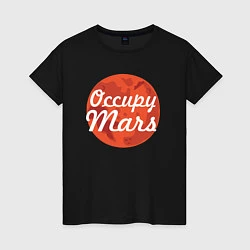 Женская футболка Elon Musk: Occupy Mars