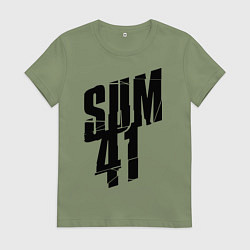 Футболка хлопковая женская Sum Forty One, цвет: авокадо