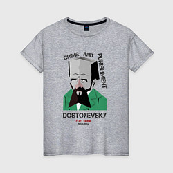 Женская футболка Dostoevsky Crime