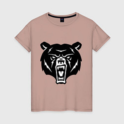 Женская футболка Ярость медведя
