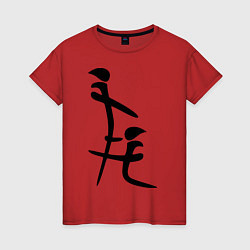 Женская футболка Иероглиф: минет
