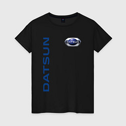 Женская футболка Datsun логотип с эмблемой