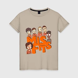 Женская футболка MisFits Heroes
