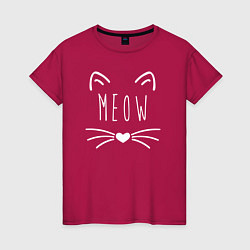 Женская футболка Meow