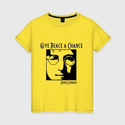 Женская футболка Give Peace a Chance