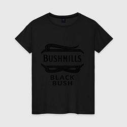 Женская футболка Bushmills black bush