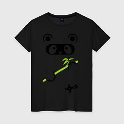 Женская футболка Panda ninja