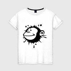 Женская футболка Monkey Face