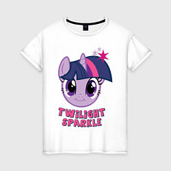 Футболка хлопковая женская Twilight Sparkle, цвет: белый