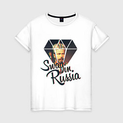 Женская футболка SWAG in Russia