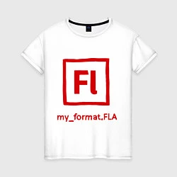 Женская футболка Adobe Flash