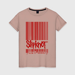 Женская футболка Slipknot: barcode