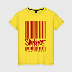 Женская футболка Slipknot: barcode