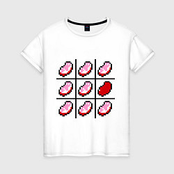 Женская футболка Minecraft Hearts