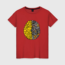 Женская футболка Мозг инженера