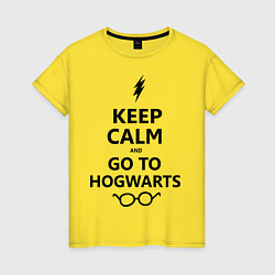 Женская футболка Keep Calm & Go To Hogwarts