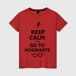 Женская футболка Keep Calm & Go To Hogwarts