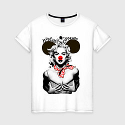 Женская футболка Мадонна клоун