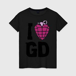 Женская футболка I love GD