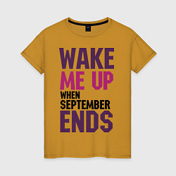Женская футболка When September ends